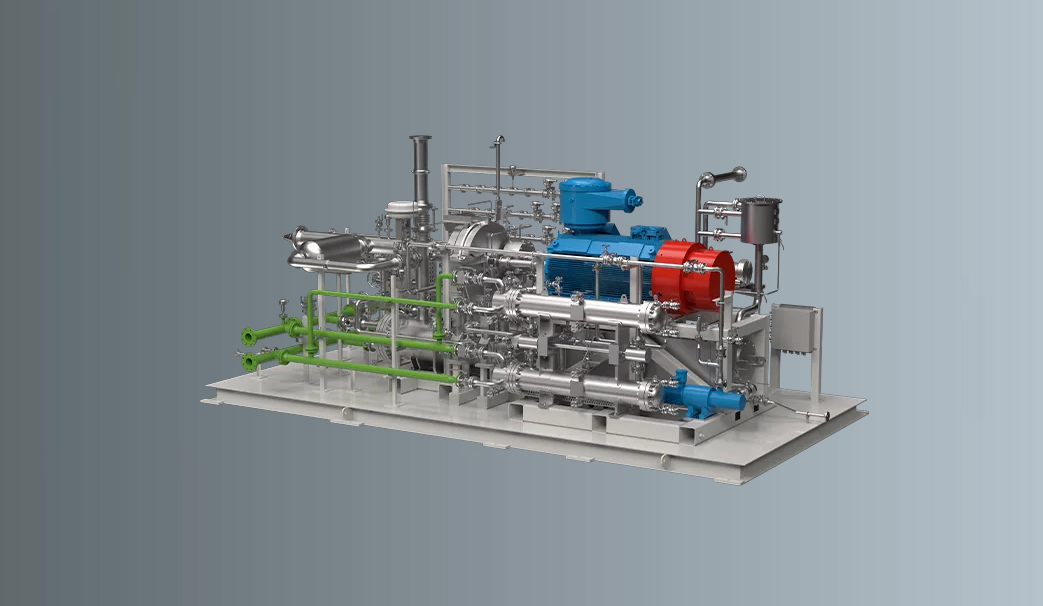Flammable and explosive/corrosive gas compressor